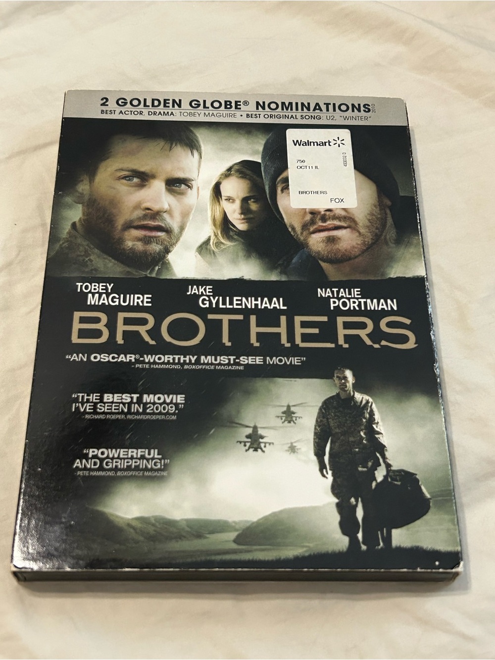 Brothers (DVD) Starring Tobey Maguire — Black/Gray Cover